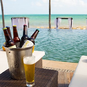 Beers at Bites Bar Villa del Palmar Cancun