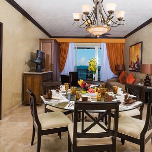 dining area and living room