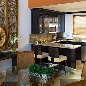 dining room and kitchen