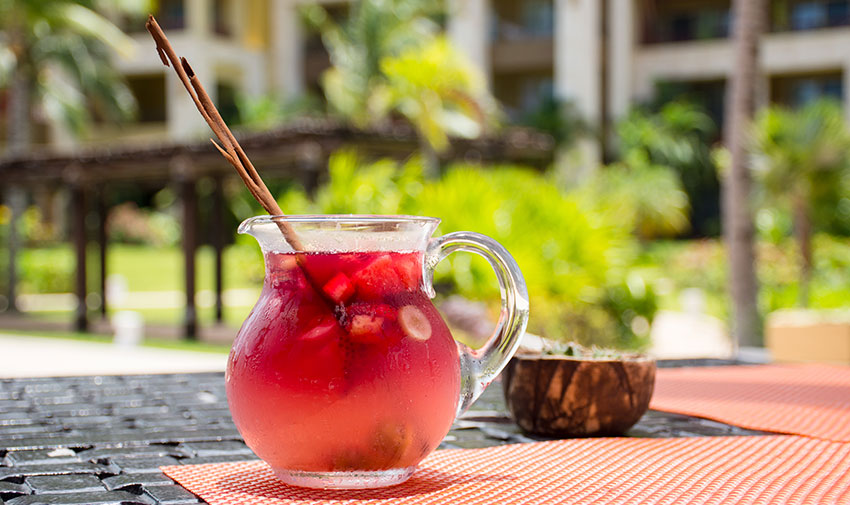 Drink at Zama Restaurant Villa del Palmar Cancun