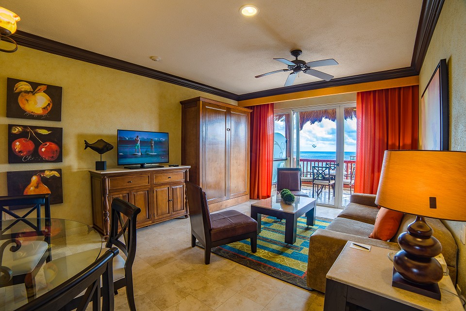 dining area and living room