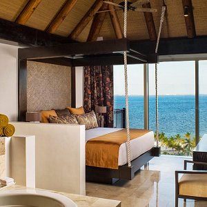 bedroom with a king size bed