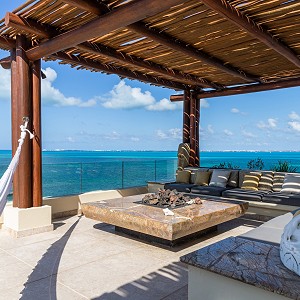 grand penthouse private terrace with hammock