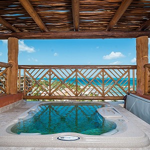 three bedroom private terrace and jacuzzi