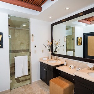 bathroom and steam room