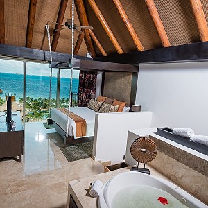 one bedroom with queen size bed